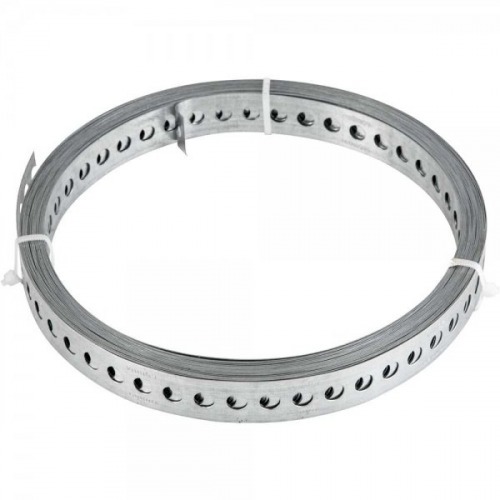 Fita de a�o carbono perfurada 19mm x 0,4mm x 10m