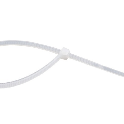 Abra�adeira de nylon branca 2,5 x 100 mm com 100 pe�as