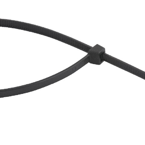 Abraçadeira de nylon preta 3,6 x 140 mm com 100 peças Abraçadeira de nylon preta 3,6 x 140 mm com 100 peças