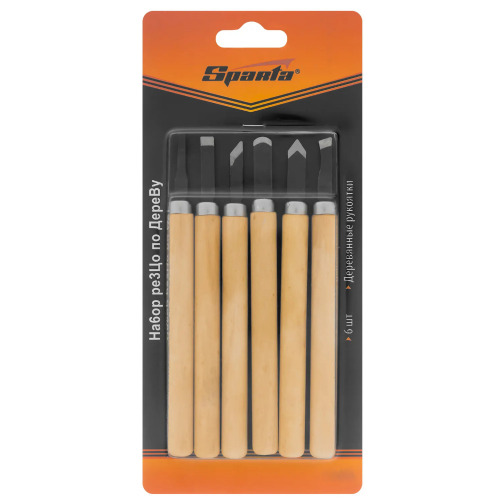 Jogo de formões para escultura com 6 peças - 2460655 Jogo de formões para escultura com 6 peças - 2460655