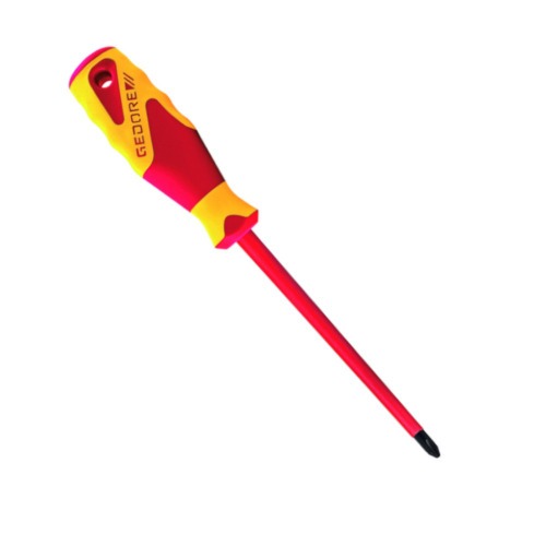 Chave de fenda isolada 4 mm aço molibdênio-vanádio-plus - VDE 2170 Chave de fenda isolada 4 mm aço molibdênio-vanádio-plus - VDE 2170
