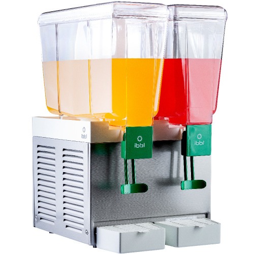 Refresqueira com 2 cubas 15L resfriamento compressor inox - BBS2 110V Refresqueira com 2 cubas 15L resfriamento compressor inox - BBS2 110V