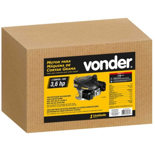 Motor a gasolina 139 cc para cortadores de grama Vonder Motor a gasolina 139 cc para cortadores de grama Vonder