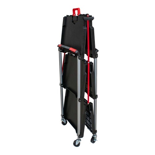 Carrinho para ferramentas aberto dobr�vel com 3 bandejas - Detailers