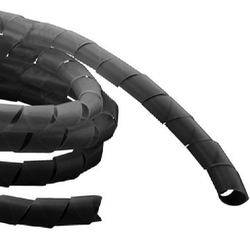 Protetor de cabos espiral 25 mm preto