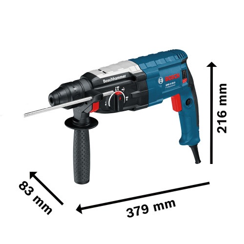 Martelete Perfurador e Rompedor 850W 3,2 joules SDS Plus com maleta - GBH 2-28D 220V Martelete Perfurador e Rompedor 850W 3,2 joules SDS Plus com maleta - GBH 2-28D 220V