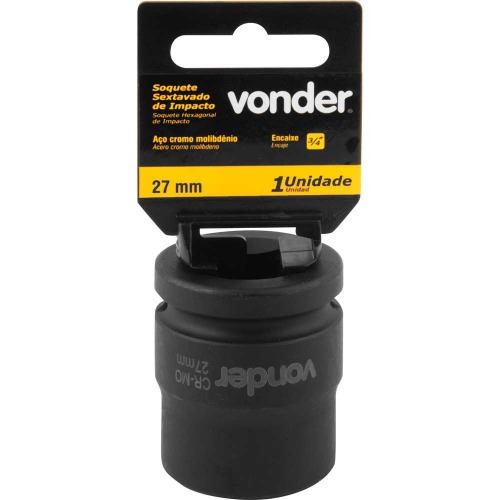 Soquete sextavado de impacto 27 mm encaixe 3/4 Soquete sextavado de impacto 27 mm encaixe 3/4