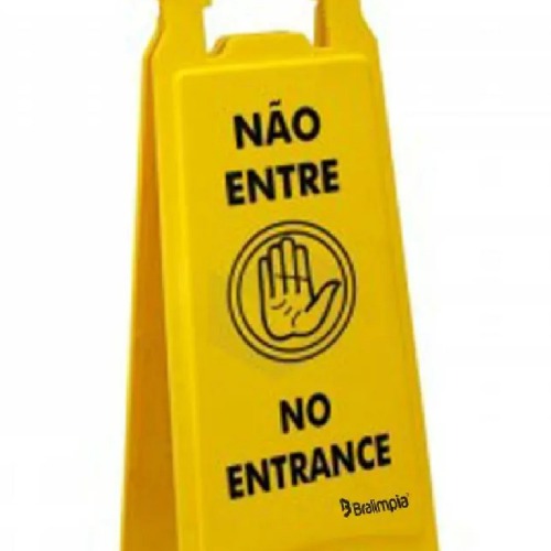 Cavalete de sinalização não entre com 6 peças - MVPL2001 Cavalete de sinalização não entre com 6 peças - MVPL2001