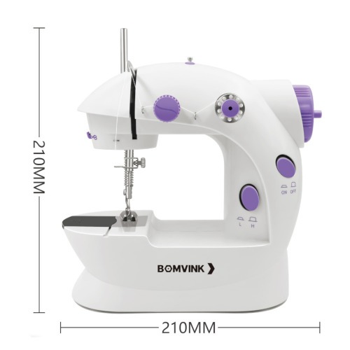 Mini maquina de costura portátil elétrica com pedal - BOM-1505 110V/220V Mini maquina de costura portátil elétrica com pedal - BOM-1505 110V/220V
