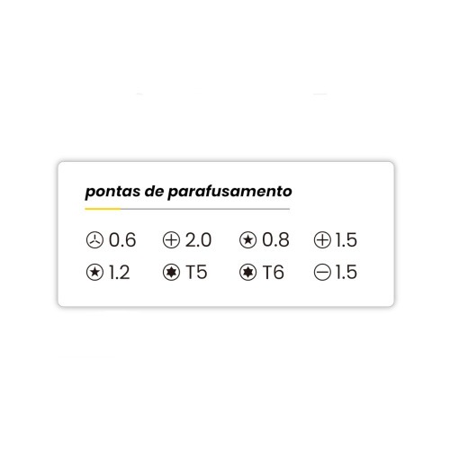 Jogo de chaves de precisão para celular 14 pçs - BOM-3108 Jogo de chaves de precisão para celular 14 pçs - BOM-3108