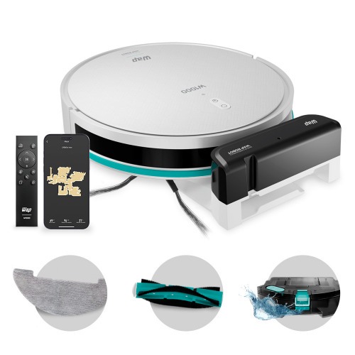Rob� aspirador de p� 3 em 1 com mapeamento e controle remoto - Robot W1000  110V/220V