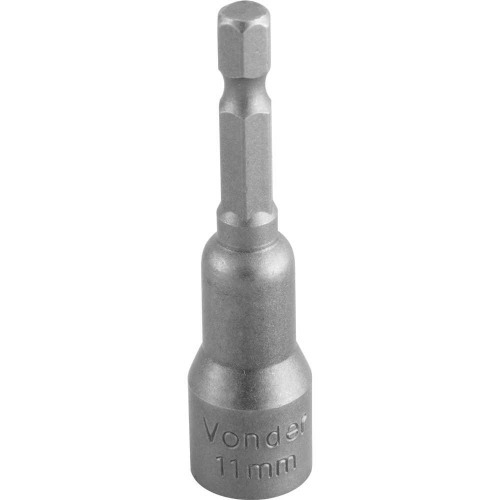 Soquete magn�tico sextavado 65 x 11 mm encaixe 1/4