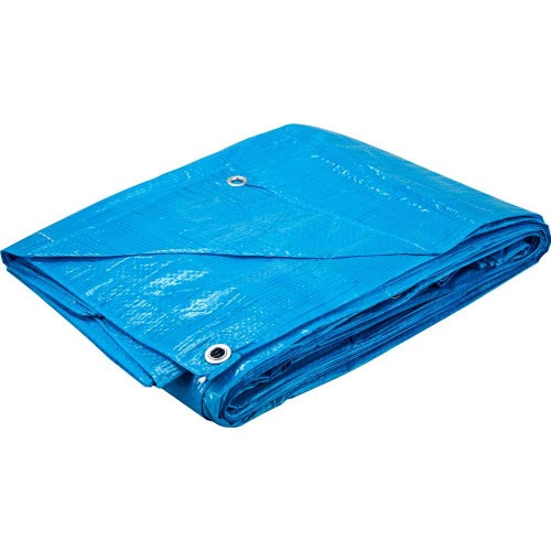 Lona de polietileno 4 x 4 m 100 micra azul Lona de polietileno 4 x 4 m 100 micra azul