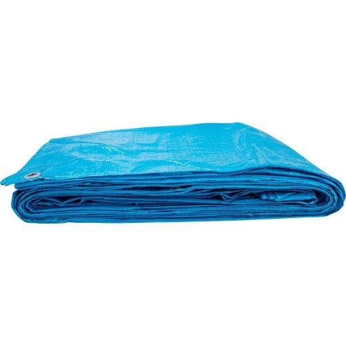 Lona de polietileno 6 x 4 m 100 micra azul