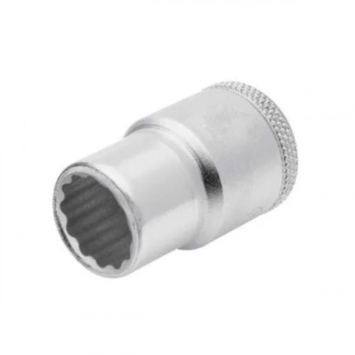 Soquete estriado 24 mm encaixe 1/2 Soquete estriado 24 mm encaixe 1/2