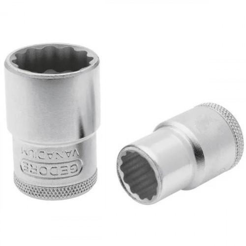 Soquete estriado 24 mm encaixe 1/2 Soquete estriado 24 mm encaixe 1/2