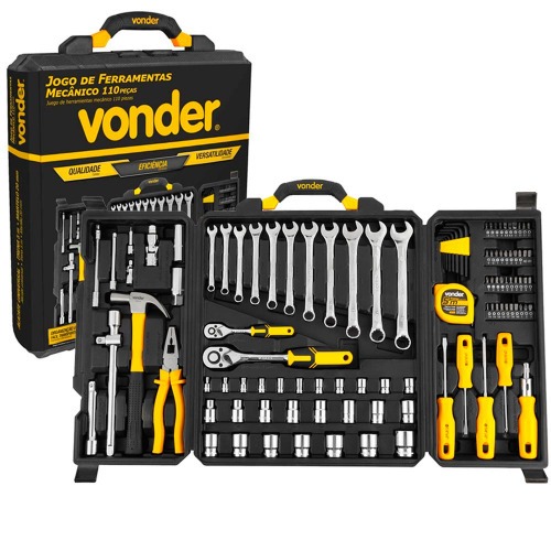 Jogo de ferramentas para mec�nico com 110 pe�as