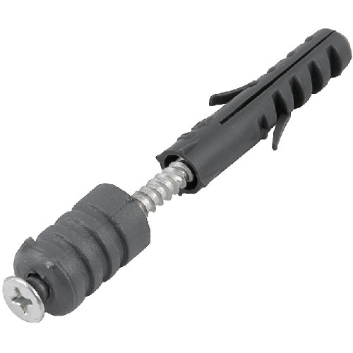 Batente de porta 8 mm branco com bucha e parafuso Batente de porta 8 mm branco com bucha e parafuso