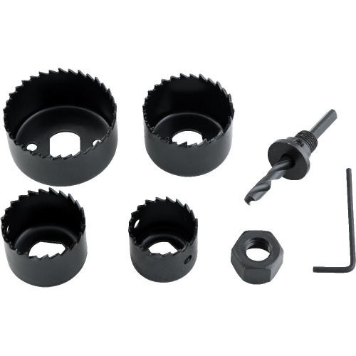 Jogo de serras copo a�o carbono com 6 pe�as