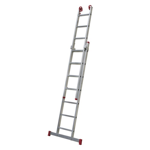 Escada de alum�nio extens�vel 2,12 x 3,18 m 2 x 7 degraus - ESC0616