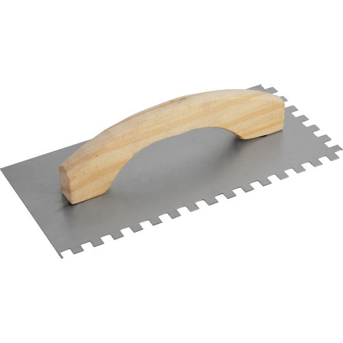 Desempenadeira de a�o dentada 250 x 120 mm