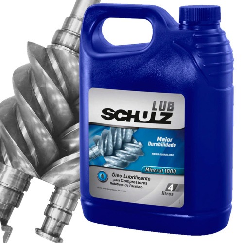 Óleo lubrificante mineral para compressores parafuso 4L - LUB Óleo lubrificante mineral para compressores parafuso 4L - LUB