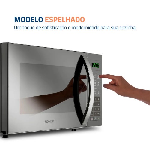 Micro-ondas 21 litros 1200W 10 níveis de potência - MO-01-21E 110V Micro-ondas 21 litros 1200W 10 níveis de potência - MO-01-21E 110V