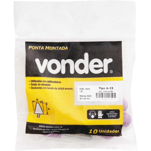 Ponta montada haste 1/4