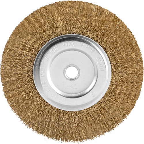 Escova circular de a�o ondulado 6 x 1/2 x 1/2