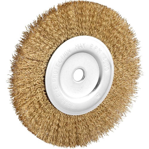 Escova circular de a�o ondulado 6 x 1/2 x 1/2