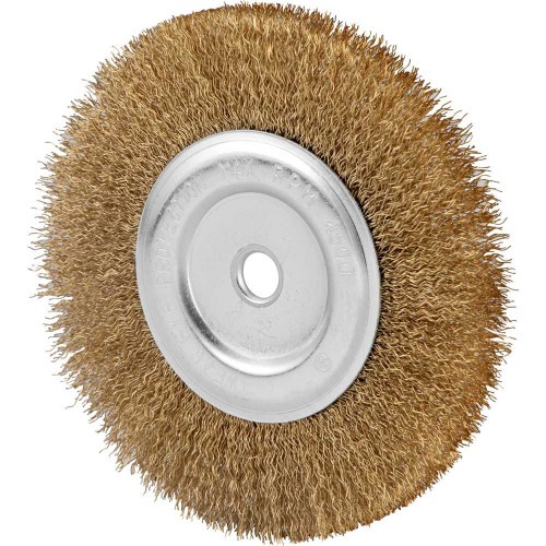 Escova circular de a�o ondulado 6 x 1/2 x 1/2