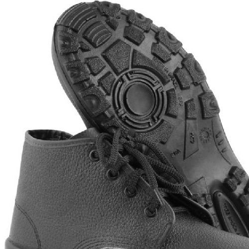 Botina monodensidade couro com cadar�o biqueira de a�o - BCN 0045