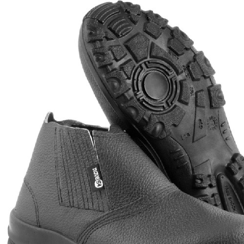 Botina monodensidade couro com elástico biqueira de aço - BEN 0043 Botina monodensidade couro com elástico biqueira de aço - BEN 0043