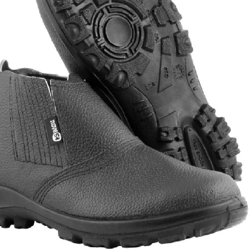 Botina monodensidade couro com elástico biqueira de aço - BEN 0043 Botina monodensidade couro com elástico biqueira de aço - BEN 0043