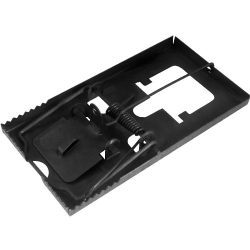 Ratoeira média 120 mm x 60 mm em aço oxidado preto Ratoeira média 120 mm x 60 mm em aço oxidado preto