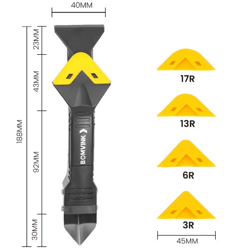 Espátula multifuncional removedora de silicone e rejuntes - BOM-1570 Espátula multifuncional removedora de silicone e rejuntes - BOM-1570