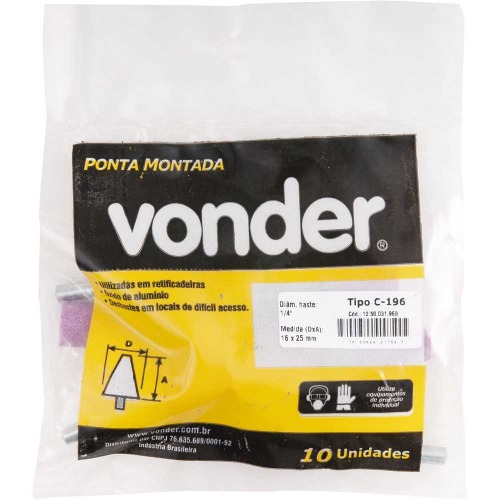 Ponta montada haste 1/4 Ponta montada haste 1/4