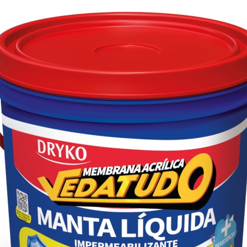 Manta líquida impermeabilizante para lajes e telhados 3,6 Kg - Vedatudo Manta líquida impermeabilizante para lajes e telhados 3,6 Kg - Vedatudo