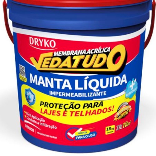 Manta l�quida impermeabilizante para lajes e telhados 18 Kg - Vedatudo