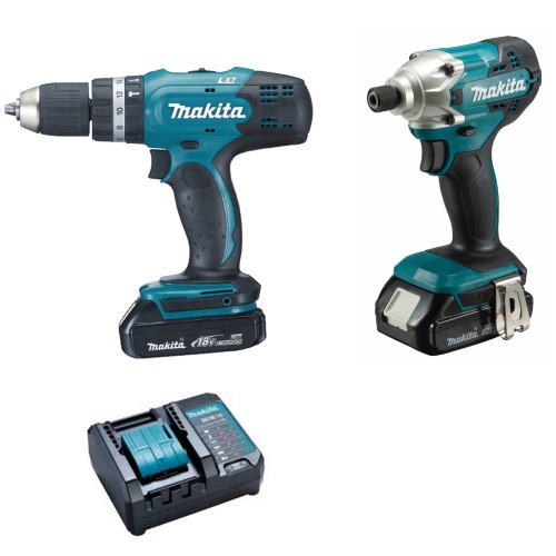 Combo Furadeira Parafusadeira de Impacto DHP453 + Parafusadeira de Impacto DTD156 - DLX2336Y01  110V/220V
