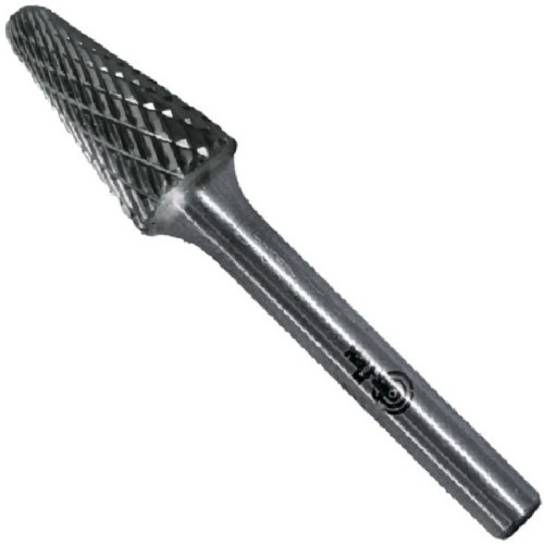 Lima rotativa endurecida cônica redonda 10 x 25 mm haste 6 mm - 23.222 Lima rotativa endurecida cônica redonda 10 x 25 mm haste 6 mm - 23.222