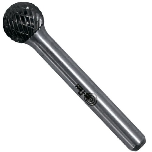 Lima rotativa endurecida esférica 16 x 14 mm haste 6 mm - 23.237 Lima rotativa endurecida esférica 16 x 14 mm haste 6 mm - 23.237