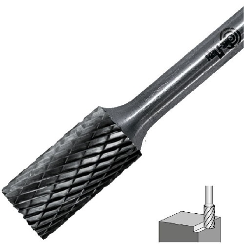 Lima rotativa endurecida cil�ndrica reta 8 x 20 mm haste 6 mm - 23.211