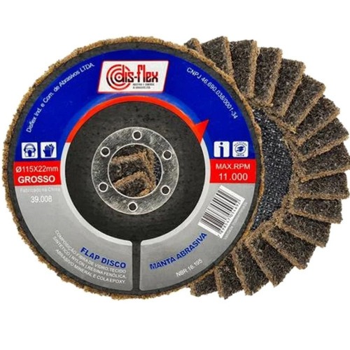 Disco de lixa flap disc manta abrasiva 4.1/2 Disco de lixa flap disc manta abrasiva 4.1/2
