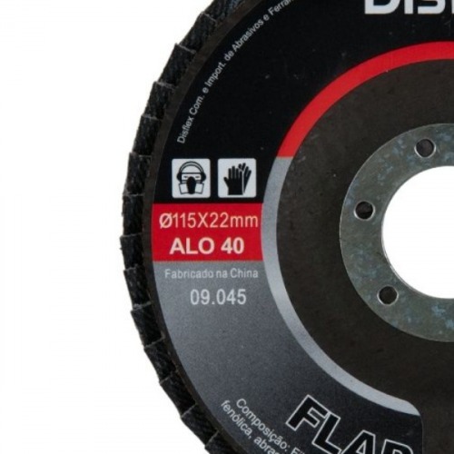 Disco de lixa flap-disc c�nico 4.1/2