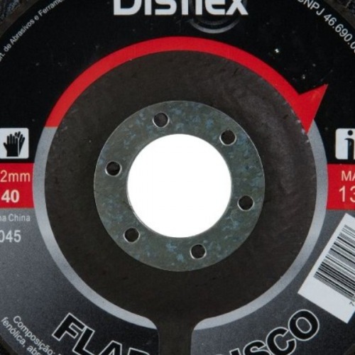 Disco de lixa flap-disc c�nico 4.1/2