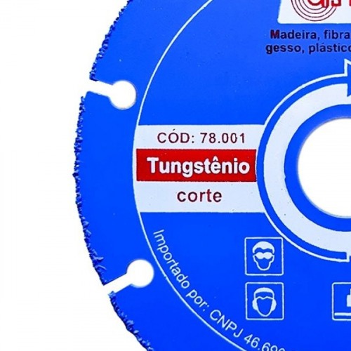 Disco de corte para madeira em tungstênio 110 x 20 mm - 78.001 Disco de corte para madeira em tungstênio 110 x 20 mm - 78.001