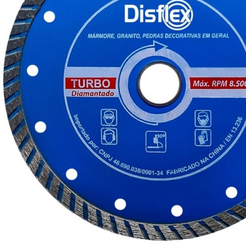 Disco diamantado turbo 230 mm para concreto - 21.013 Disco diamantado turbo 230 mm para concreto - 21.013