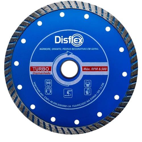 Disco diamantado turbo 230 mm para concreto - 21.013 Disco diamantado turbo 230 mm para concreto - 21.013