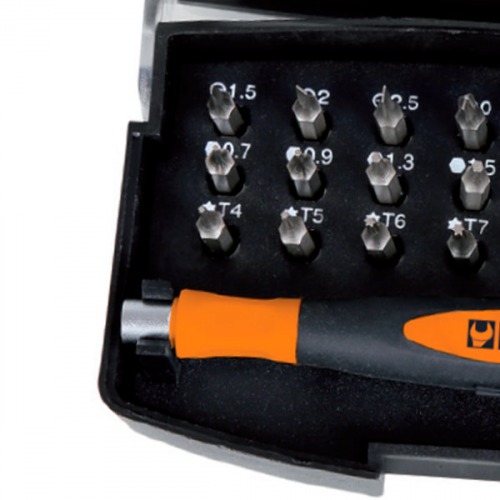 Jogo de bits 22 peças encaixe sextavado 4 mm com estojo plástico - BW 1256/C21-1 Jogo de bits 22 peças encaixe sextavado 4 mm com estojo plástico - BW 1256/C21-1